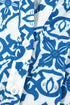 Bohemian Abstract Print Notch Neck Button Up Mini Dress
