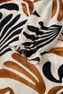 Bohemian Abstract Print Split Neck Shift Maxi Dress