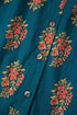 Bohemian All Over Floral Print Lacy Trim Pleated Blouse