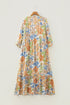 Bohemian All Over Floral Print Tiered Maxi Dress