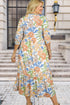 Bohemian All Over Floral Print Tiered Maxi Dress