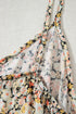 Bohemian All Over Print Tie Waist Flared Floral Dress