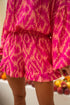 Bohemian Aztec Geometric Print Puff Sleeve Ruffled Sleepwear Set
