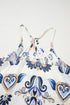 Bohemian Damask Print Relaxed Fit Woven Camisole Top