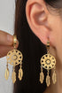 Bohemian Dream Catcher Feather Fringed Dangle Earrings