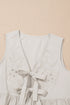 Bohemian Dream Embroidered Hollow Out Knot Front V Neck Tank Top