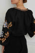 Bohemian Embroidered Floral V Neck Cotton Blouse
