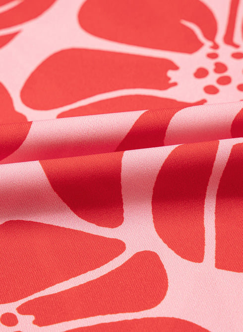 Bohemian Floral Breeze Shirred Waist Button Front Maxi Dress