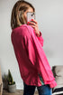Bohemian Floral Patchwork Hemline Round Neck Long Sleeve Tunic