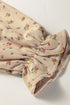Bohemian Floral Plaid Patchwork Distressed Waffle Knit Shacket