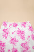 Bohemian Floral Print High Waist Ruffle Split Maxi Skirt