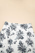 Bohemian Floral Print High Waist Ruffle Split Maxi Skirt