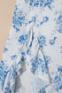 Bohemian Floral Print High Waist Ruffle Split Maxi Skirt