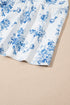 Bohemian Floral Print High Waist Ruffle Split Maxi Skirt