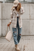 Bohemian Floral Print Notched V Neck Short Sleeve Blouse