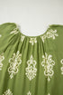 Bohemian Floral Print Notched V Neck Short Sleeve Blouse