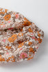 Bohemian Floral Print Puff Sleeve Button Front Collared Shirt