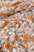 Bohemian Floral Print Puff Sleeve Button Front Collared Shirt