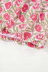 Bohemian Floral Print Puffy Cropped Mini Skirt Two Piece Dress