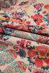 Bohemian Floral Print Sherpa Lined Fleece Hooded Jacket