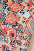 Bohemian Floral Print Sherpa Lined Fleece Hooded Jacket