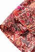 Bohemian Floral Print Shirred High Neck Loose Mini Dress
