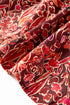 Bohemian Floral Print Shirred High Neck Loose Mini Dress