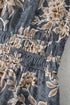 Bohemian Floral Print Smocked High Waist Long Sleeve Maxi Dress