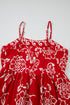 Bohemian Floral Print Spaghetti Strap Empire Waist Maxi Dress