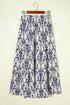Bohemian Floral Print Tiered Split Maxi Skirt
