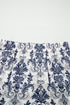 Bohemian Floral Print Tiered Split Maxi Skirt