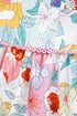 Bohemian Floral Print V Neck Puff Sleeve Woven Blouse