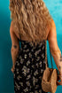 Bohemian Floral Smocked Bodice A Line Maxi Dress