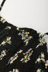 Bohemian Floral Smocked Bodice A Line Maxi Dress