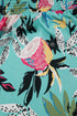 Bohemian Floral Smocked Bodice Puff Sleeve Babydoll Blouse