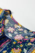 Bohemian Floral Tassel Tie Front Long Sleeve Blouse