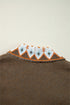 Bohemian Geometric Print Shawl Collar Open Front Cardigan