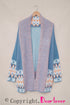 Bohemian Geometric Print Shawl Collar Open Front Cardigan