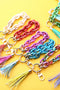 Bohemian Layered Tassel Fringe Metal Hardware Key Ring