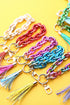 Bohemian Layered Tassel Fringe Metal Hardware Key Ring