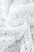 Bohemian Macrame Lace Texture Half Sleeve V Neck Blouse