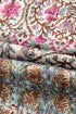 Bohemian Mixed Print Open Front Draped Kimono
