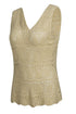 Bohemian Open Stitch Sleeveless V Neck Crochet Tank Top