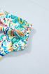 Bohemian Paisley Floral Printed Puff Sleeve Blouse