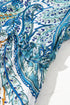 Bohemian Paisley Floral V Neck Short Sleeve Mini Dress