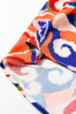 Bohemian Paisley Patchwork Print Puff Sleeve V Neck Blouse