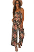 Bohemian Paisley Print Belted Sleeveless Wide Leg Jumpsuit