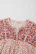 Bohemian Paisley Print Embroidery Detail Split Neck Viscose Blouse