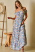Bohemian Paisley Print Off The Shoulder Tiered Maxi Dress