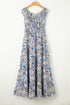Bohemian Paisley Print Off The Shoulder Tiered Maxi Dress